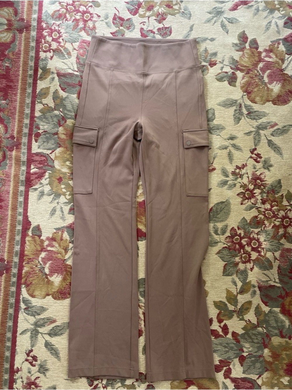 Athleta Delancey Straight Cargo  Pant in brown.
